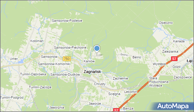 mapa Borowa Góra, Borowa Góra gmina Zagnańsk na mapie Targeo